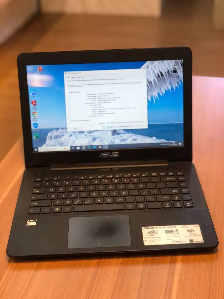 LAPTOP ASUS AMD E1 RAM 10GB/128 SSD/500 HDD AMD RADEON R5 BEKAS SECOND