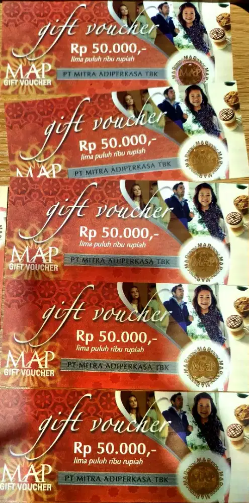 Voucher MaP expired masih panjang 7 lembaran 50k
