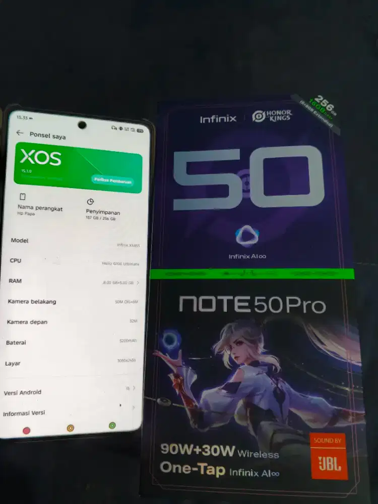 Infinix Note 50 Pro mulus 99% masih garansi