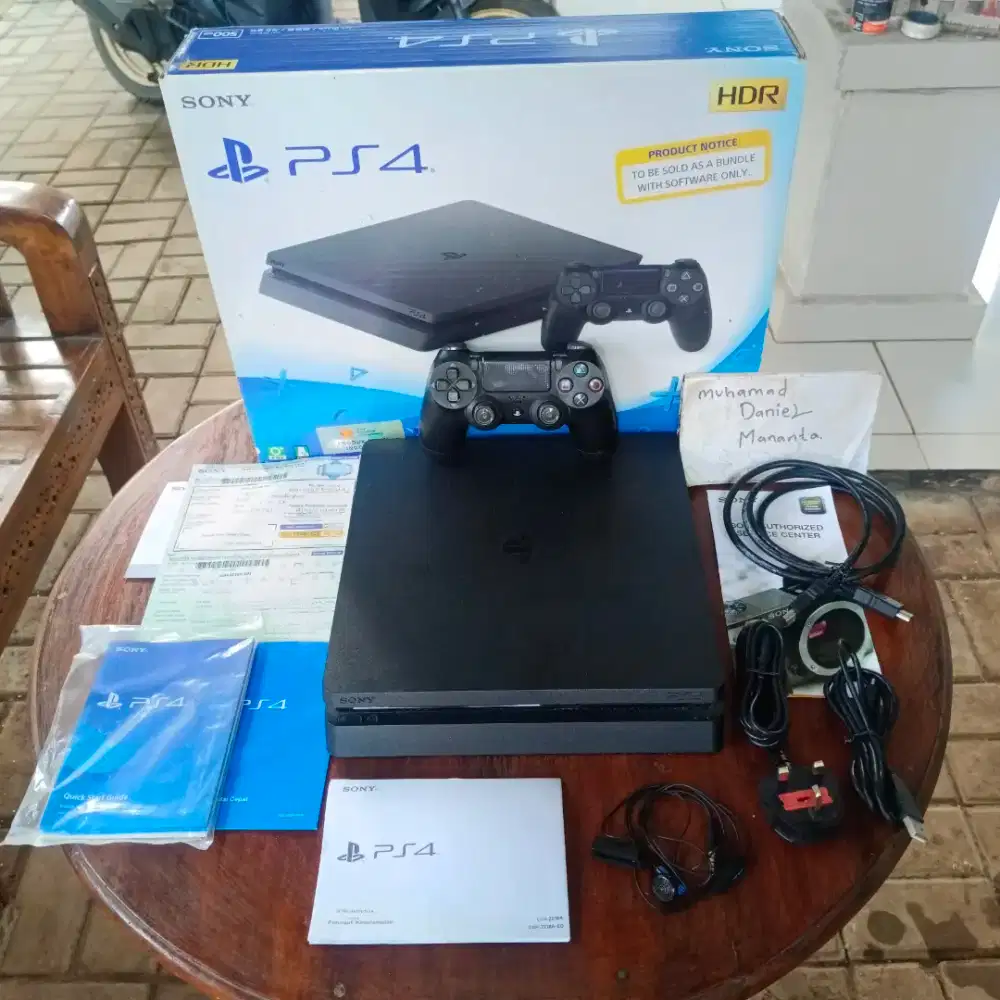 Ps4 slim 500gb 2218A resmi indo fullgame fullset, playstation ps 4