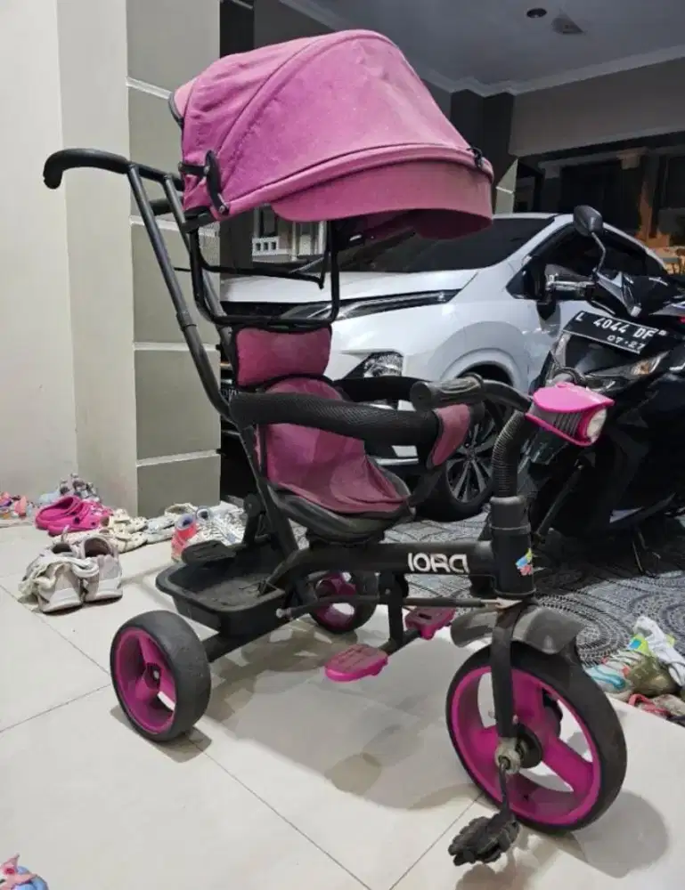 Sepeda anak IORA roda 3 bisa bongkar pasang amanah