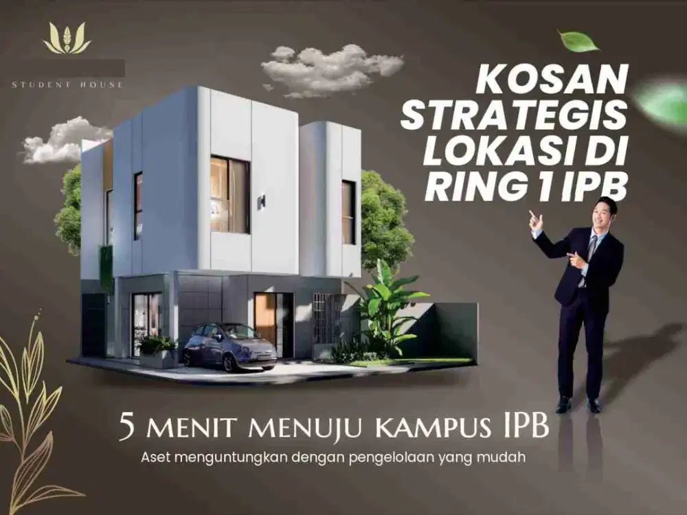 Jual Kosan Baru IPB Kampus Dramaga, Gsh 2 ( 7 KT + 7 KM)  Full Furnished Murah Di Bogor