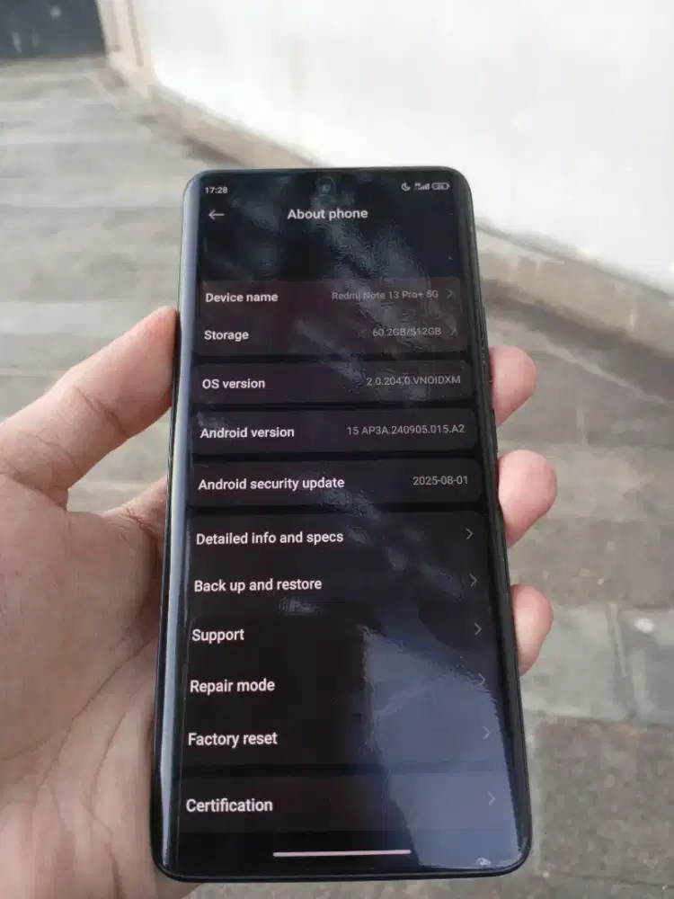 Xiaomi note 13 Pro+ 5G 512 GB Fullset