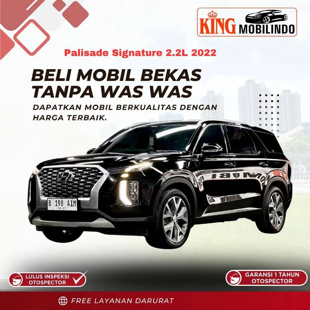 ( Garansi 1 Tahun ) Hyundai Palisade Signature 2.2L AT 2022