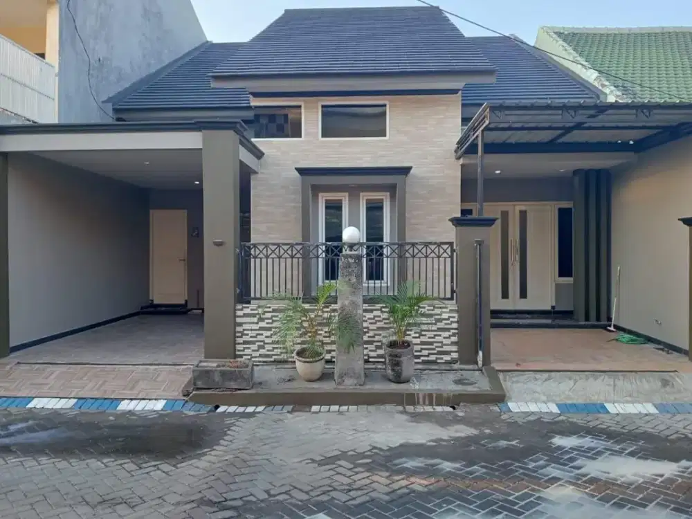 SELANGKAH KE BANDARA & TOLL WARU SIDOARJO  Dijual Rumah Cantik Baru Renov Di Perum Rewwin Waru Sidoarjo