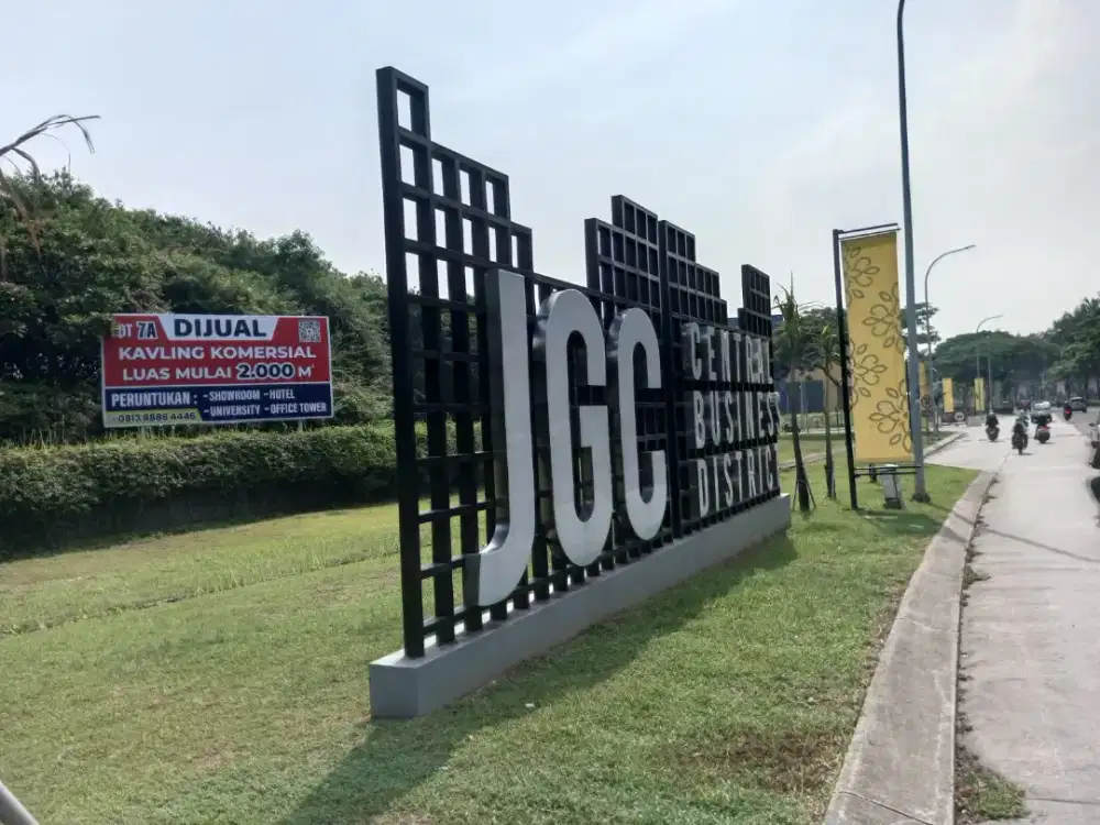 Tanah kavling komersial ruko dan rumah di Jakarta garden city