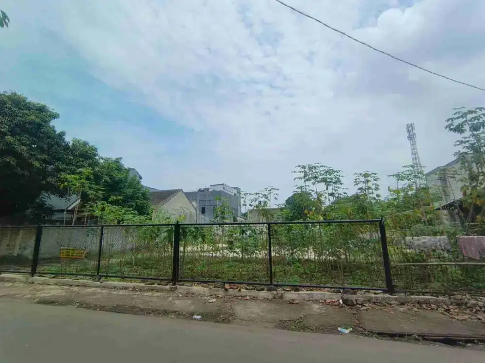 Lahan 700m2 murah ex cafe & bengkel di Pedurenan Mustika Jaya Bekasi