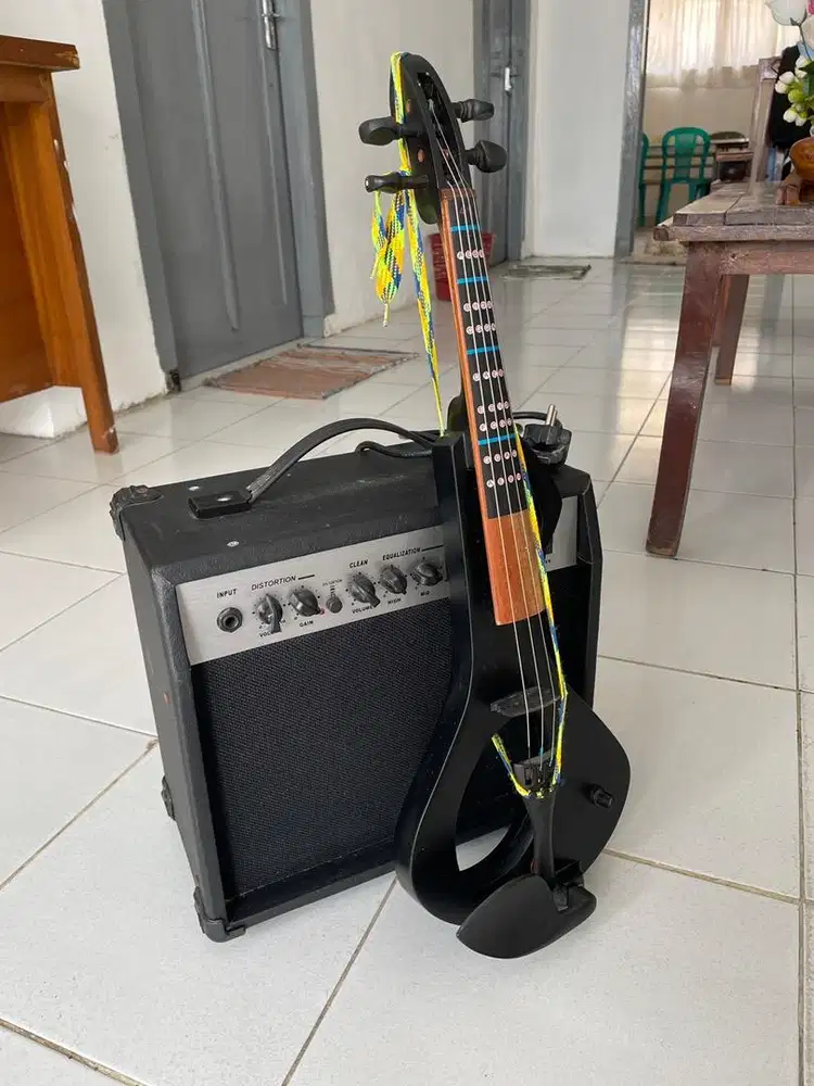 Biola Elektrik (resin, ampli & hardcase) NEGO