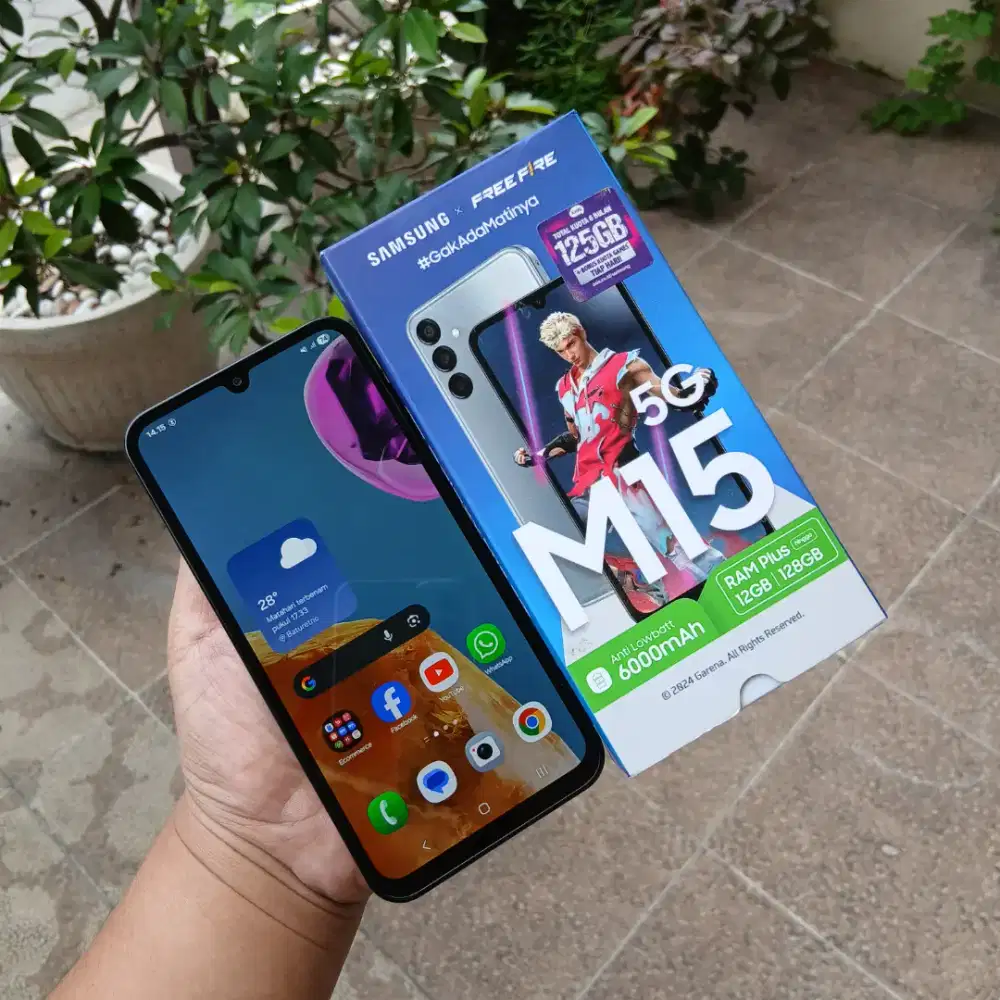 Samsung M15 5G 6/128GB masih garansi resmi