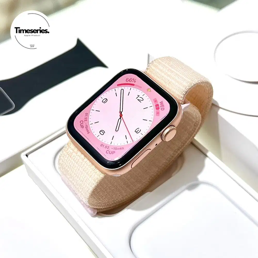 Ex iBox Apple Watch SE 1 44mm Gold Fullset Mulus