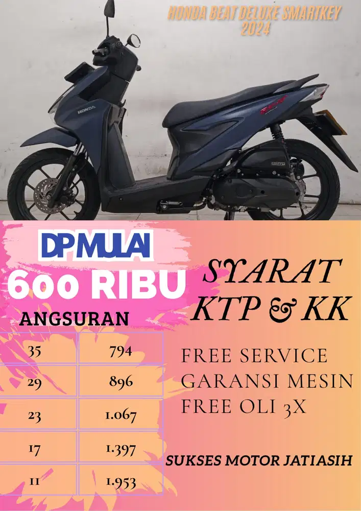 HONDA BEAT DELUXE SMARTKEY 2024