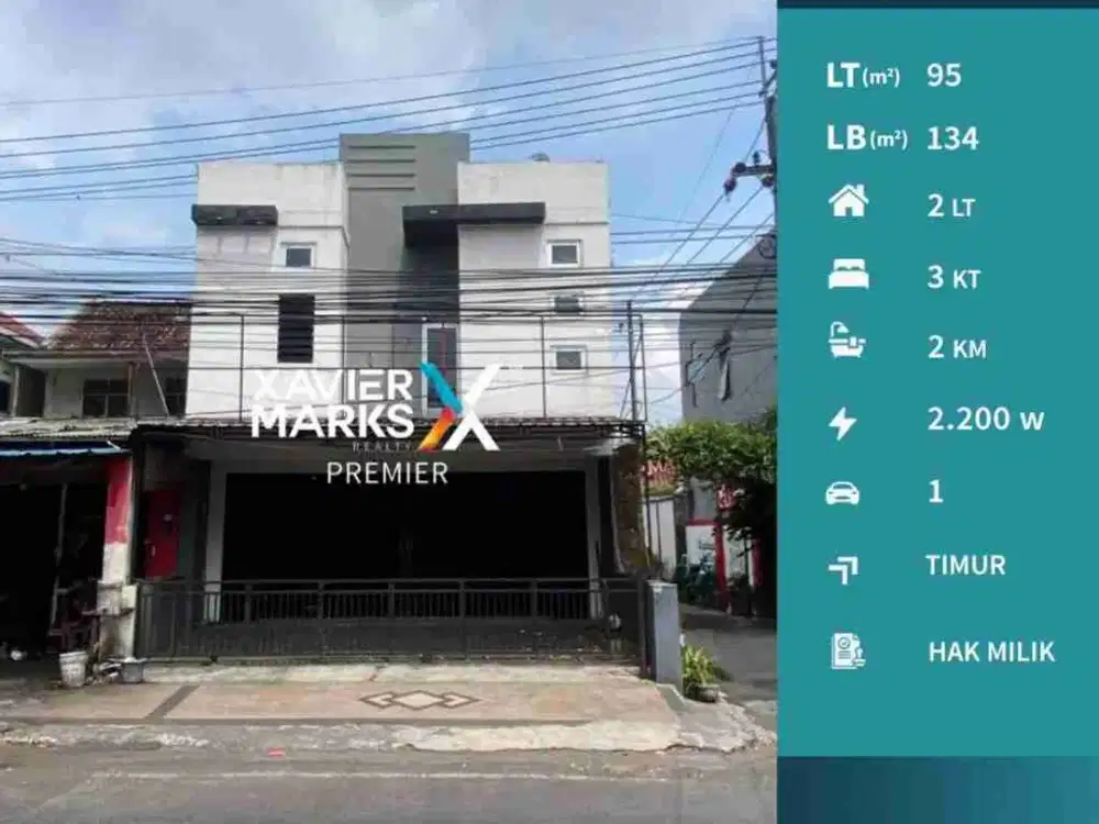 Dijual Ruko Eks Showroom Mobil di Poros Jalan Raya Blimbing, Malang