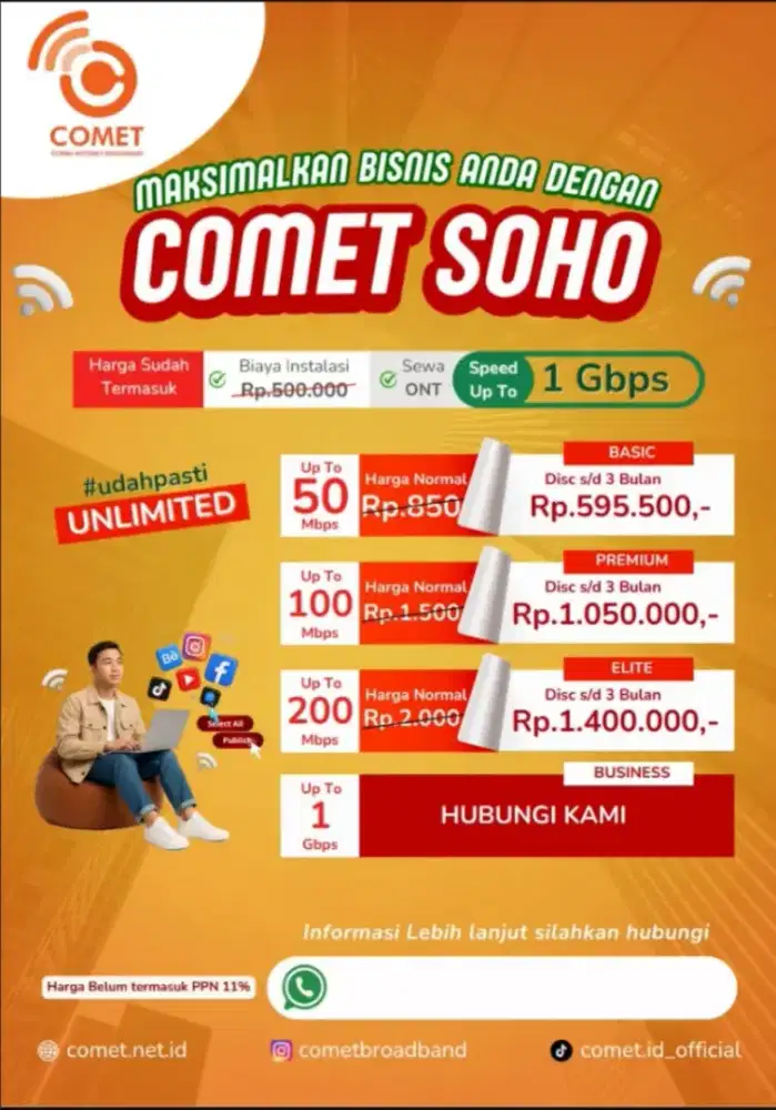 COMET BROADBAND AREA JAKARTA