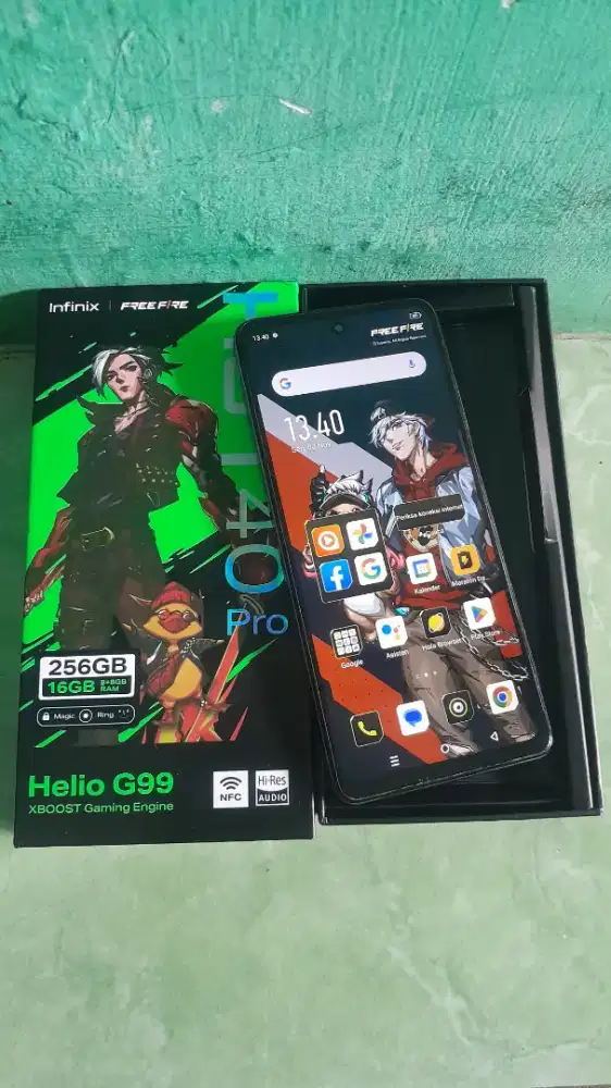 Infinix hot 40 pro fulset ram 8/258
