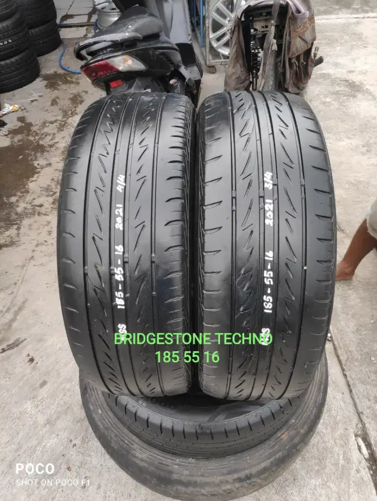 2 pcs ban second BRIDGESTONE TECHNO 185_55_16 (2021)