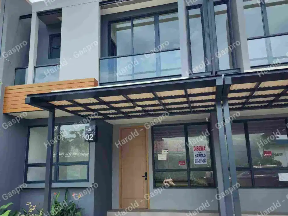 Disewakan rumah baru masih gress dengan view taman. Lokasi strategis di BSD Barat, dengan lingkungan yang bersih dan nyaman.