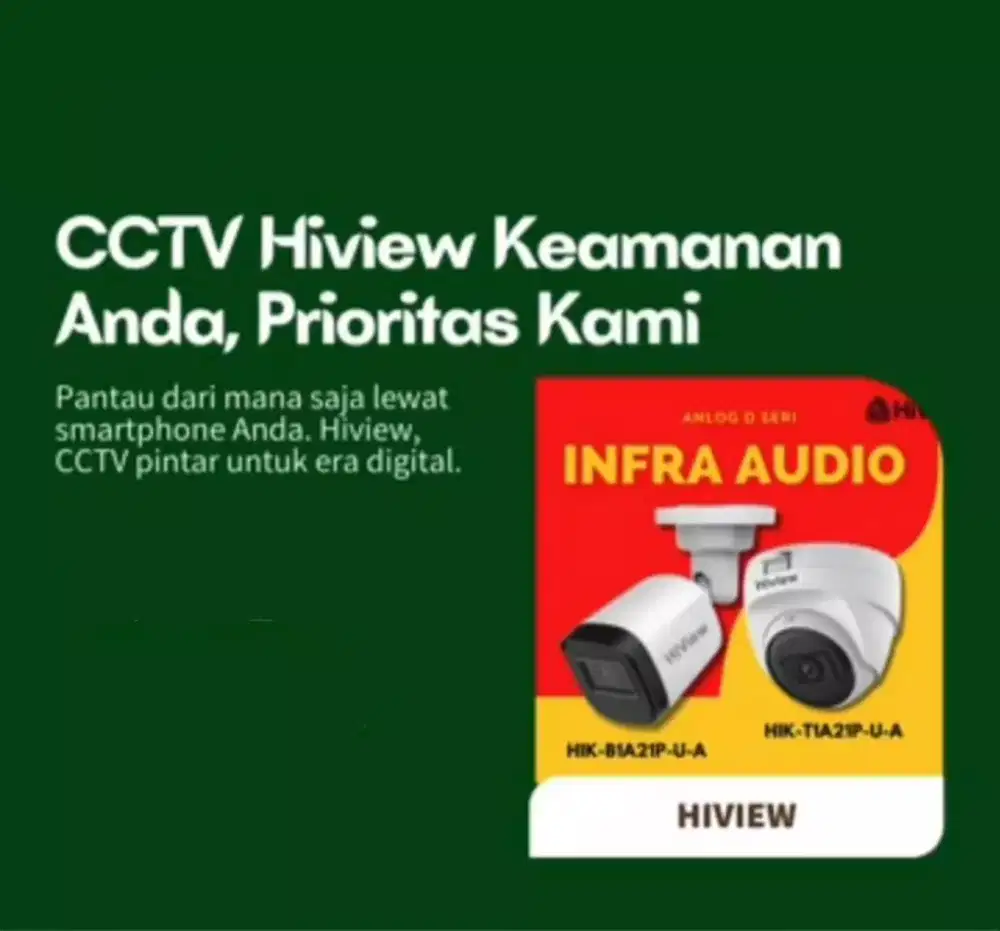 paket cctv hiview audio 2mp