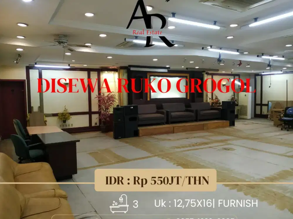 Disewakan Ruko di Grogol Gandeng 3