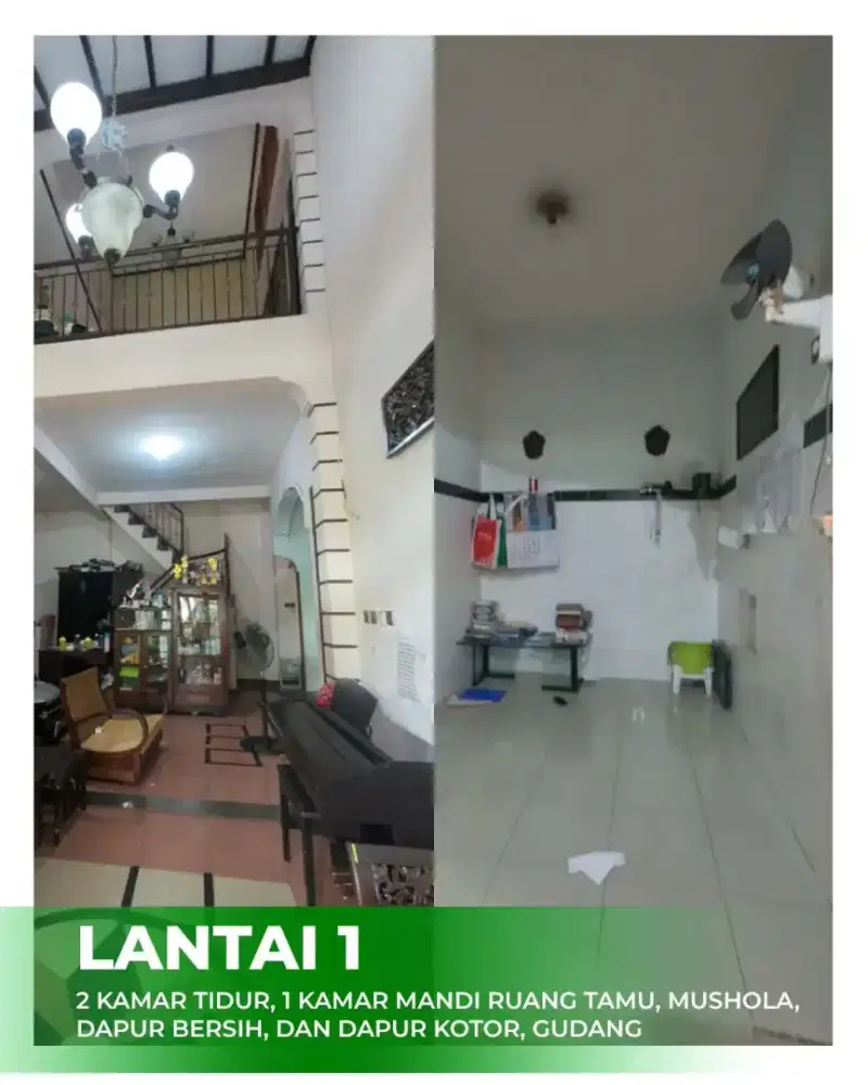 Rumah Rungkut dekat Merr Surabaya 185m2. Posisi Hook