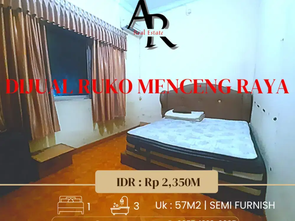 Dijual dan disewa ruko Menceng Raya , Tegal alur - Kalideres jakarta barat