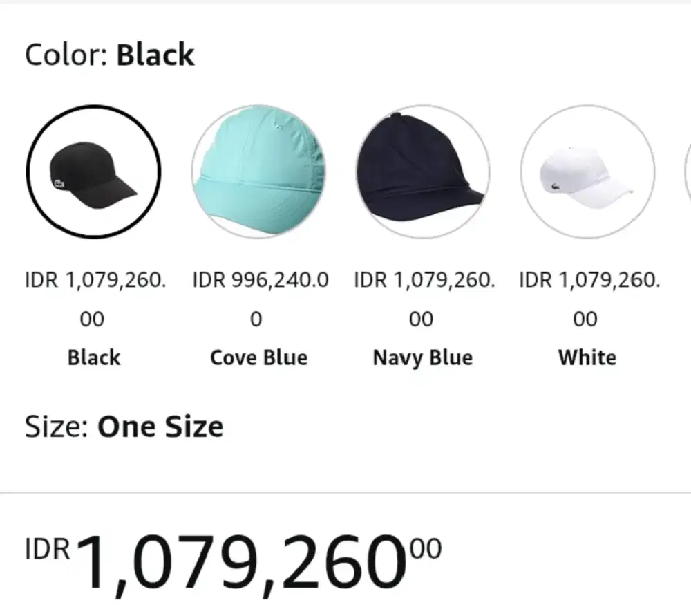 Topi lacoste original