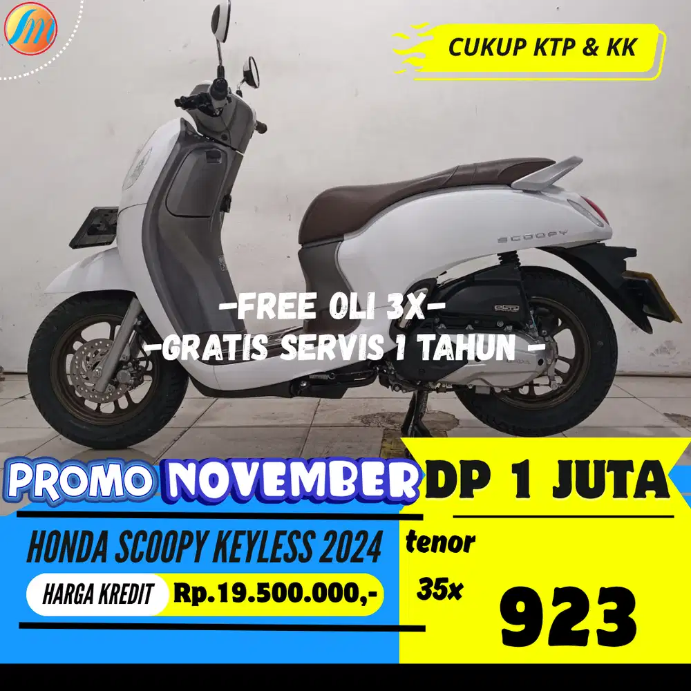 KREDIT HONDA SCOOPY KEYLESS 2024 DP 1 JUTA ANGSURAN SANGAT TERJANGKAU