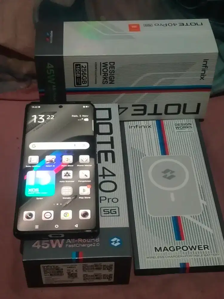 infinix note 40pro 5g fullset