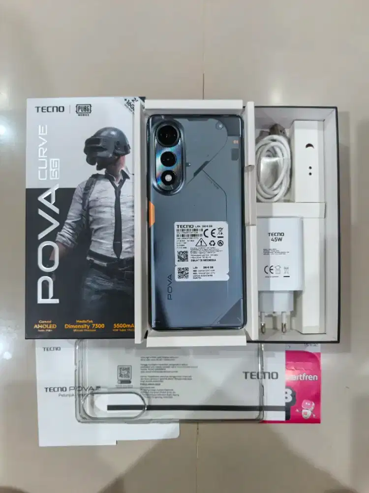 Tecno Pova Curve 5G (8+256GB) Mulus Lengkap