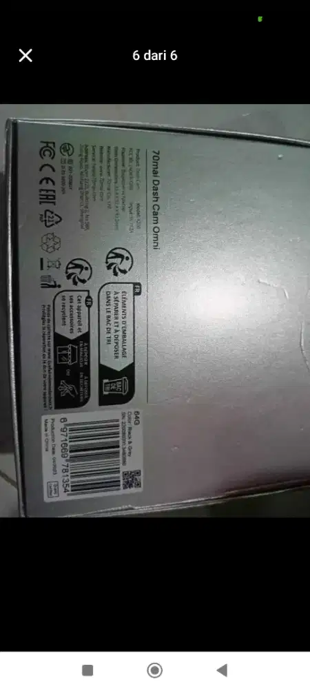 Dashcam jomai fullset siap pakai