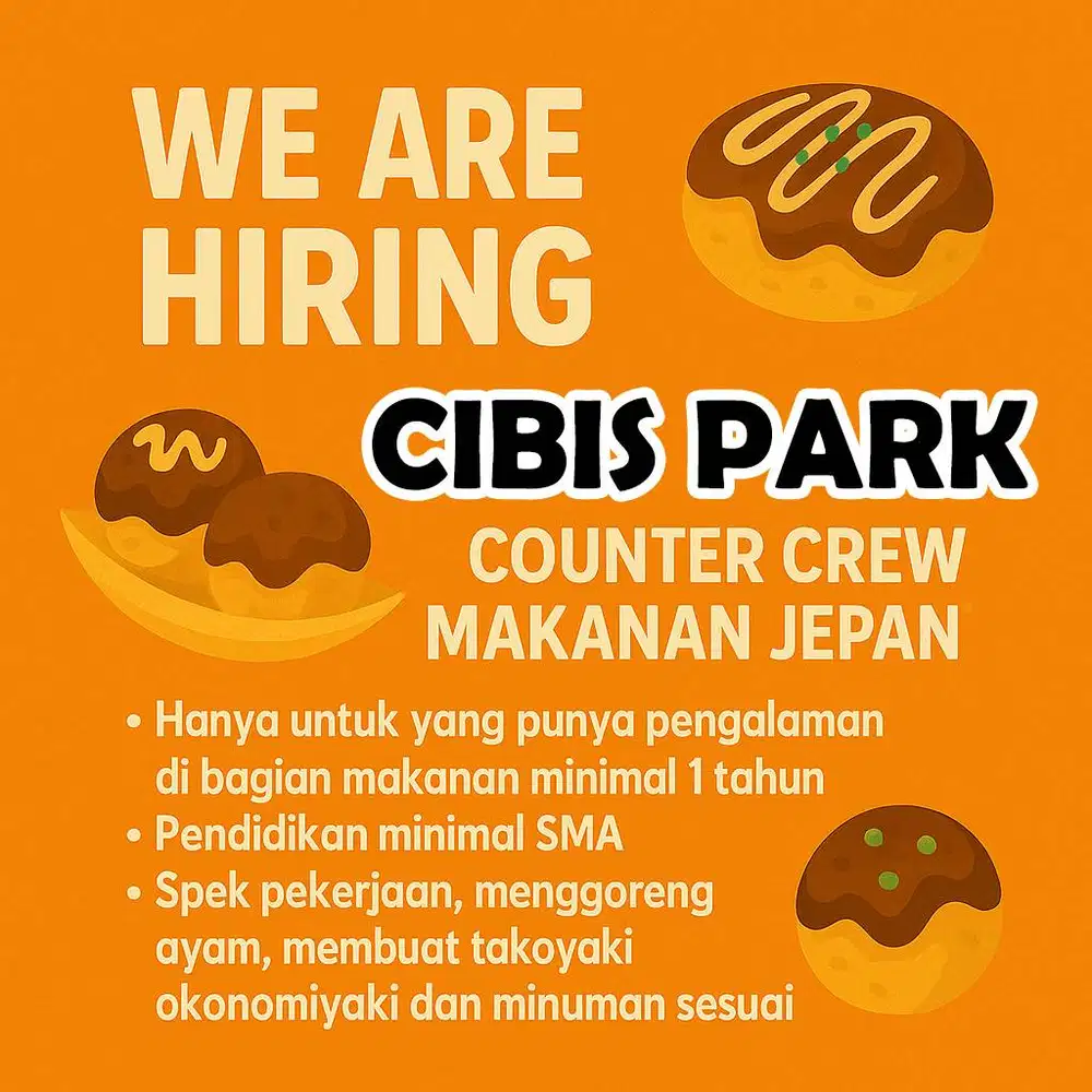 Staff Resto, Masakan Jepang, Indonesia.