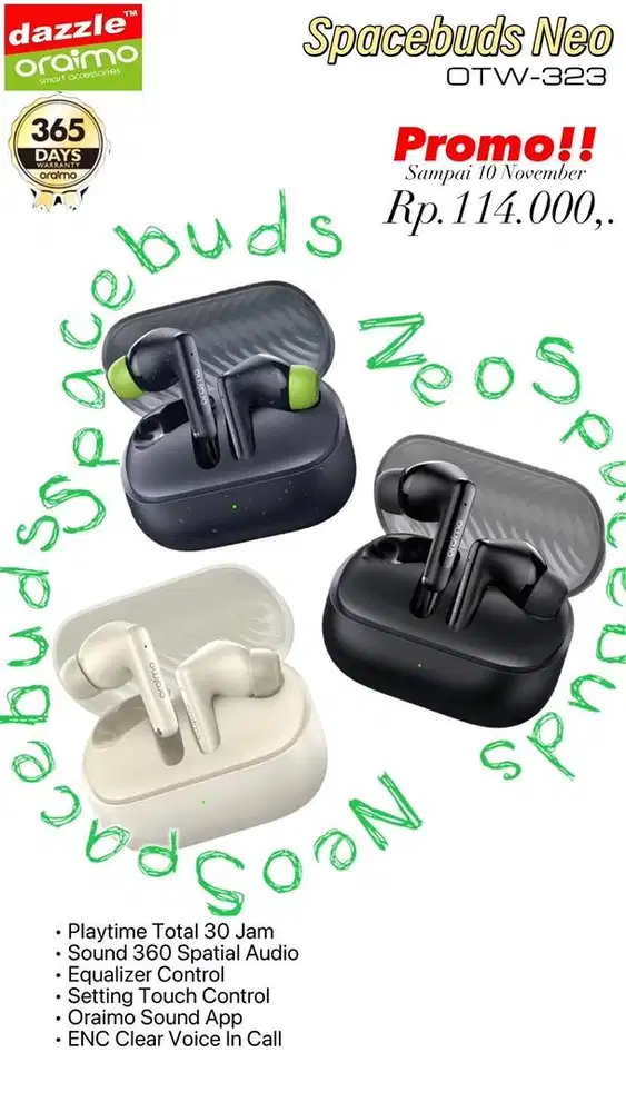 TWS ENC Oraimo OTW-323 SpaceBuds Neo