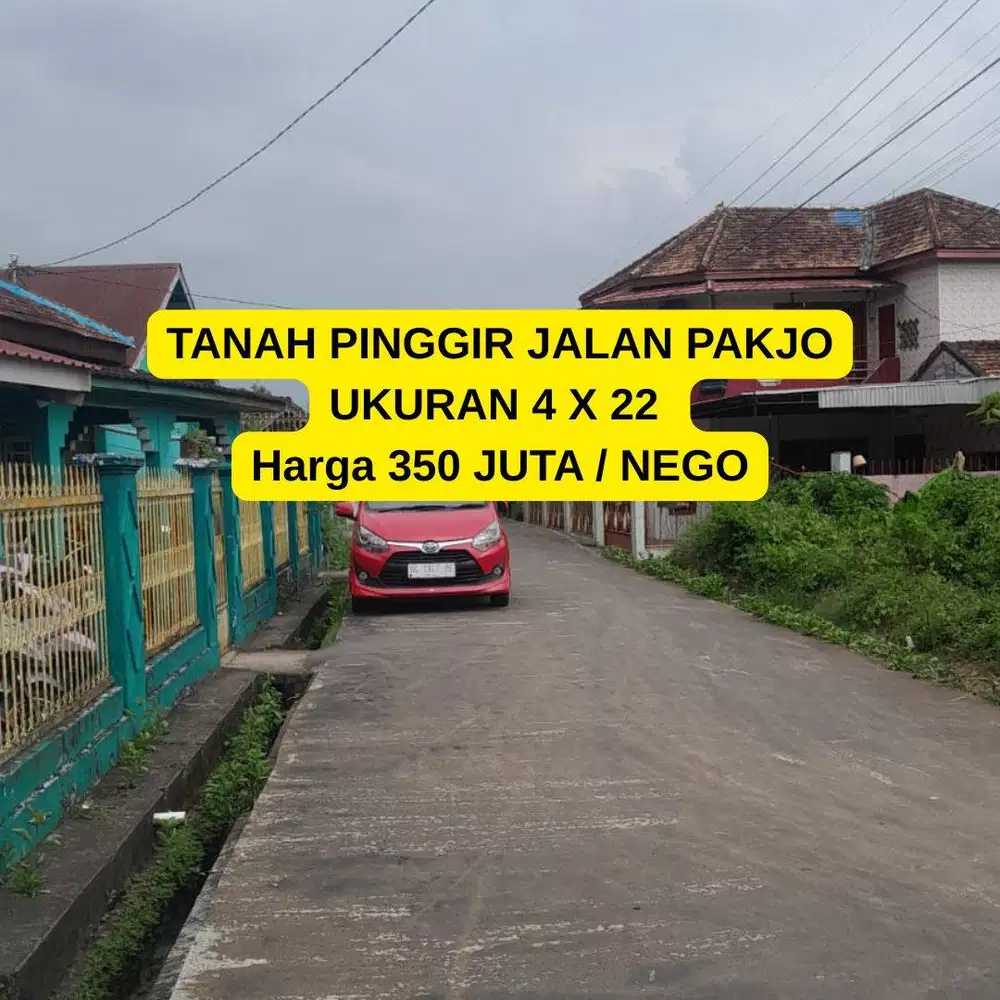 TANAH TENGAH KOTA PAKJO PINGGIR JALAN KOTA PALEMBANG