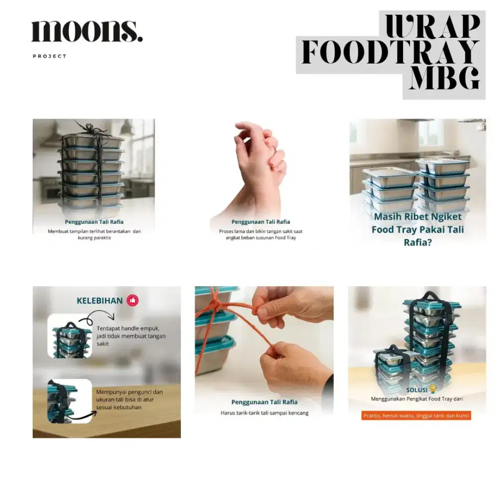 MBG Tali Iket Food Tray ( Ompreng )