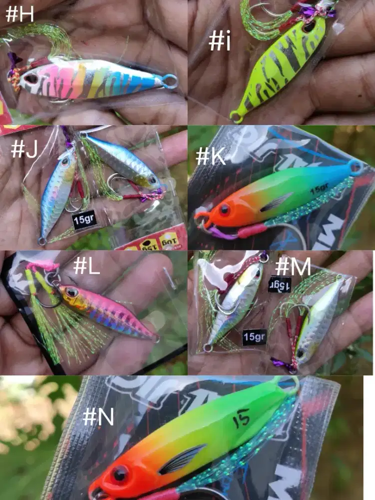 Umpan pancing Jig Metal casting 7-10-15- 20gram Promo stok Terbatas