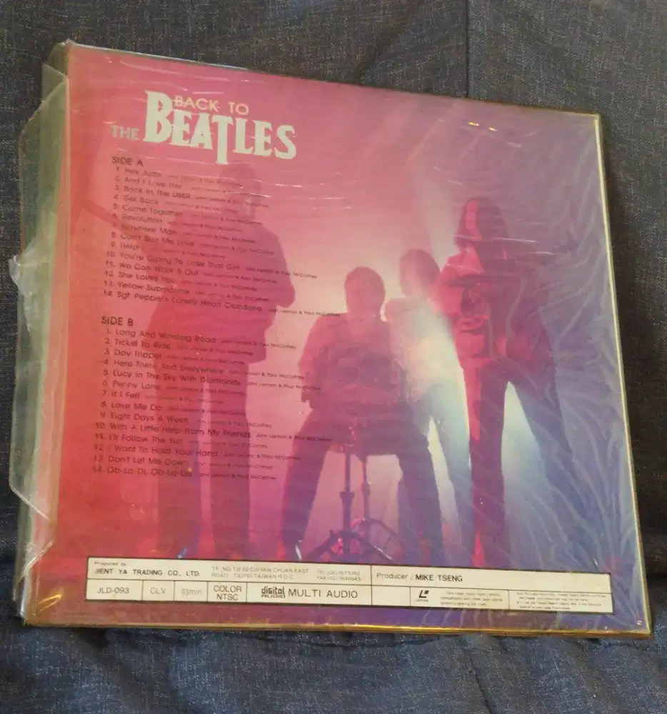 Laser disc back to the Beatles