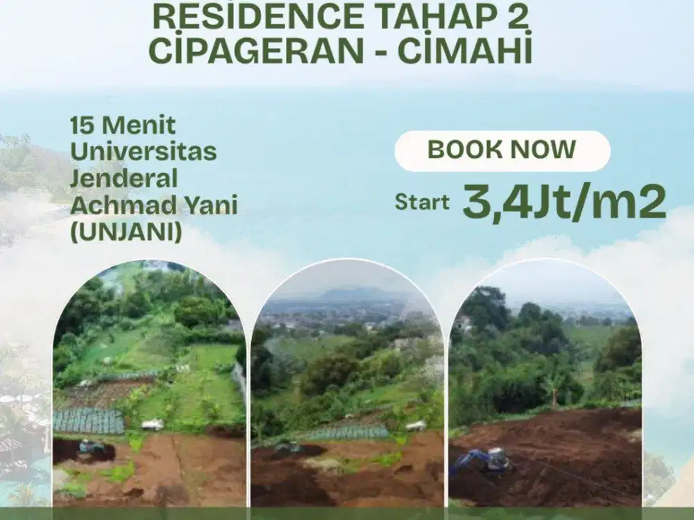 Investasi Terbaik November! Kavling Kolmas Bebas Banjir, Dekat Akses Utama Cimahi-Lembang