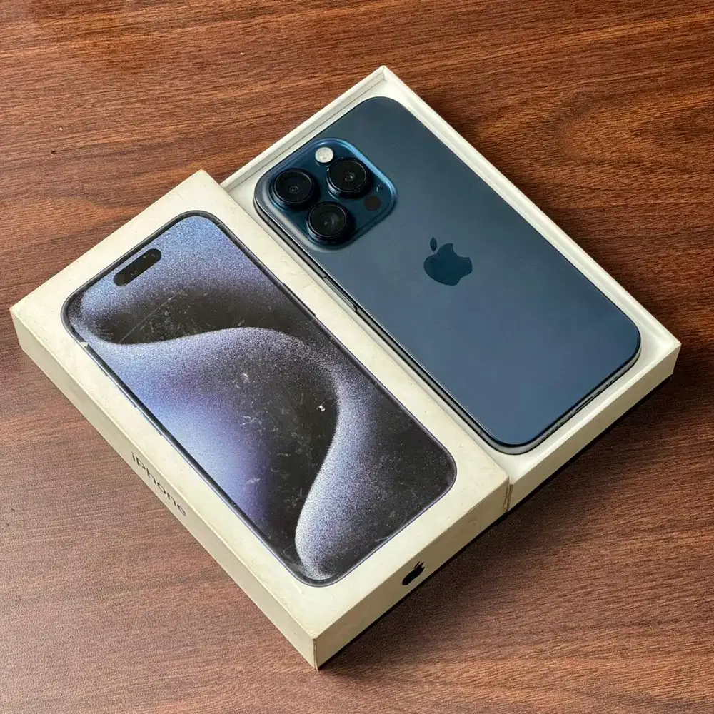 iPhone 15 PRO 1TB  [ Blue Titanium ] Garansi Resmi iBox