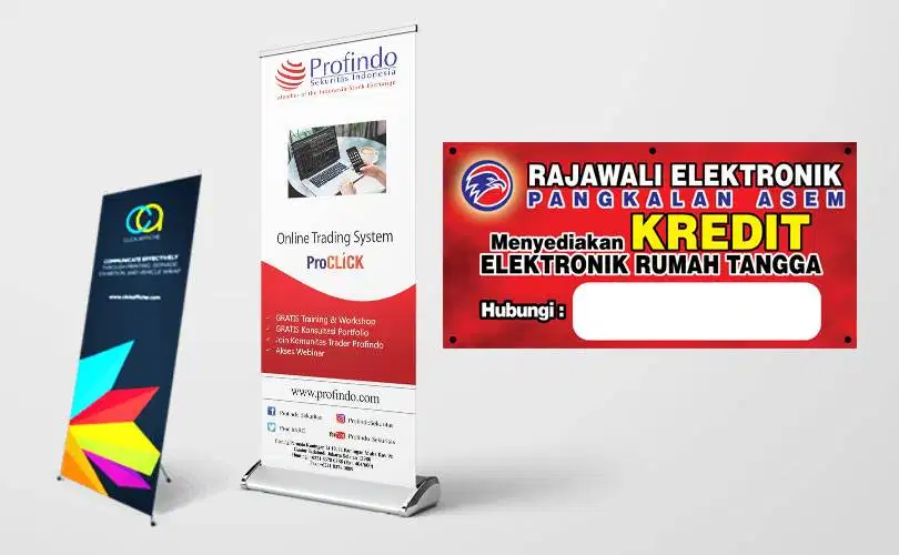 SPANDUK DAN X BANNER DAN BACKDROP DI JAKARTA TIMUR DESAIN !