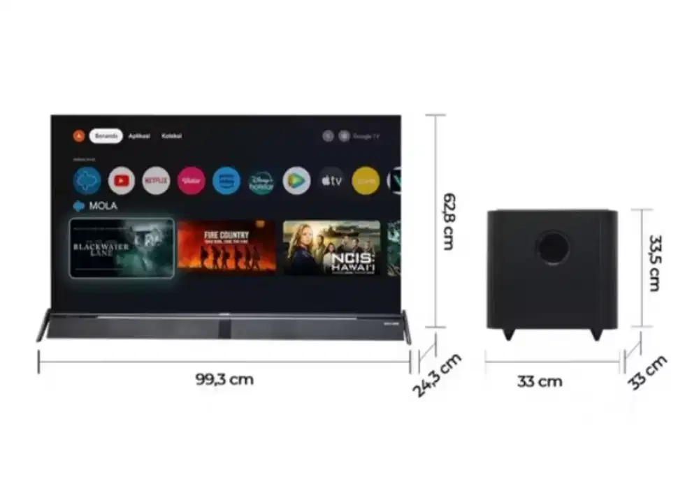 Polytron smart TV 43 inc Free soundbar