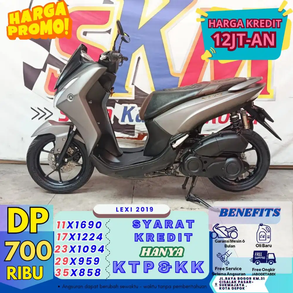 Kredit DP 700rb proses 1hari bawa pulang Lexi 2019