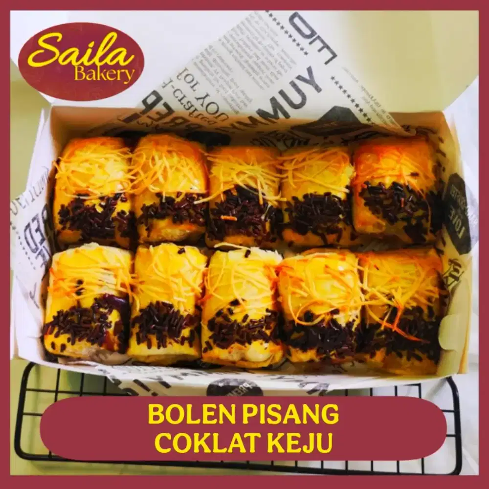 Bolen Pisang Coklat Keju Rasa Juara Cocok untuk Hampers Cemilan