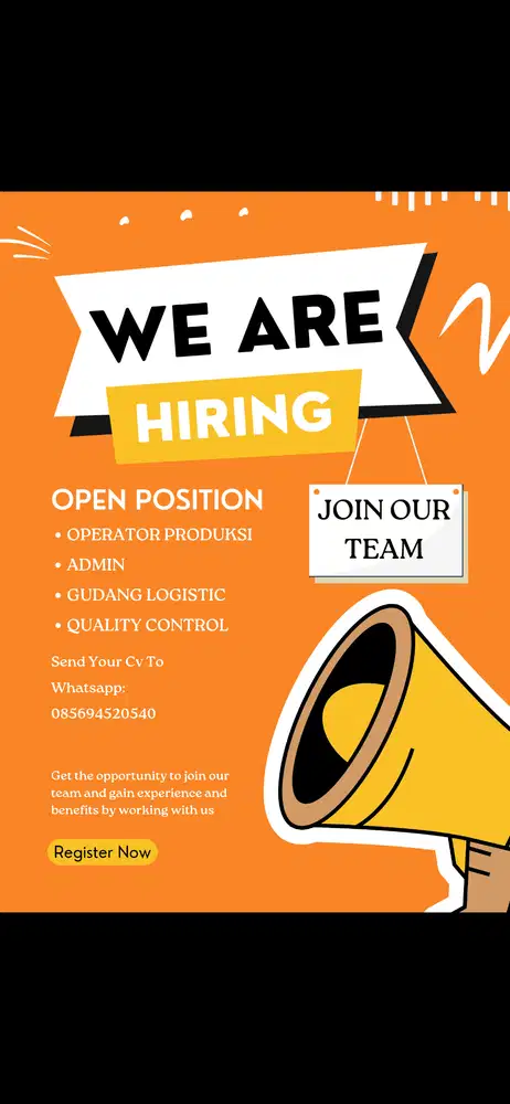 Lowongan kerja operator produksi mesin