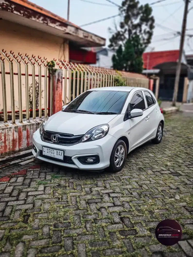 Honda Brio E matik at 2018 putih super istimewa DP 25 jt aj