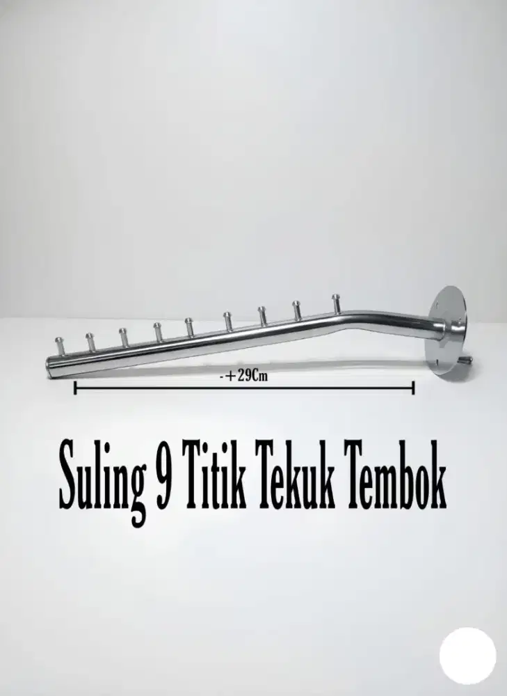 Gantungan suling tembok 9 titik tekuk tembok/Gantungan Baju Suling
