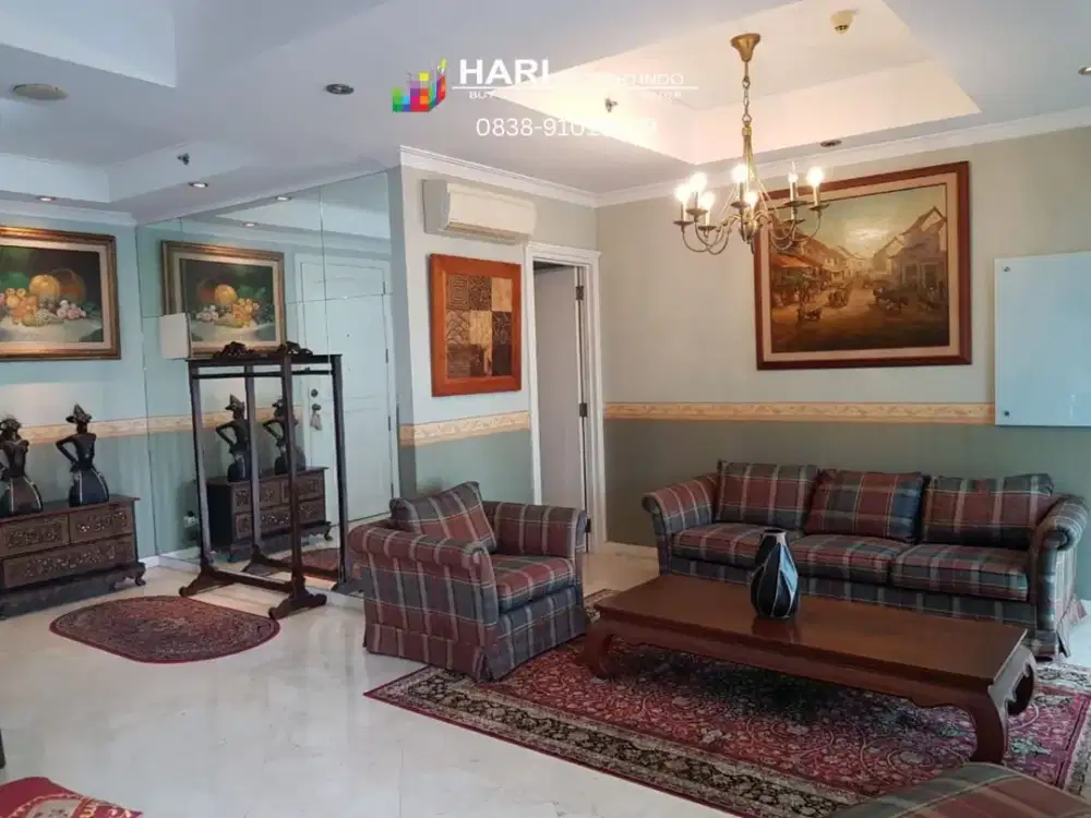 JUAL Apartemen Bellagio Residence Mega Kuningan 1BR 84.4sqm Furnish - Dekat ke One Satrio LRT MRT Busway