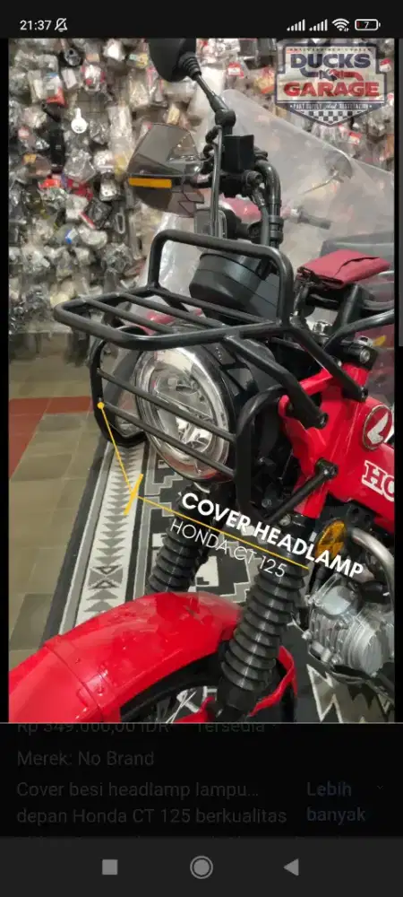 Accecories Honda CT 125