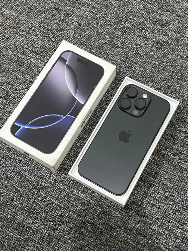 Iphone 16 pro 256gb inter all oprator fullset dus ori