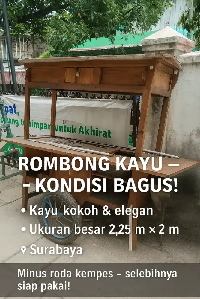 Dijual rombong bekas bagus sekali