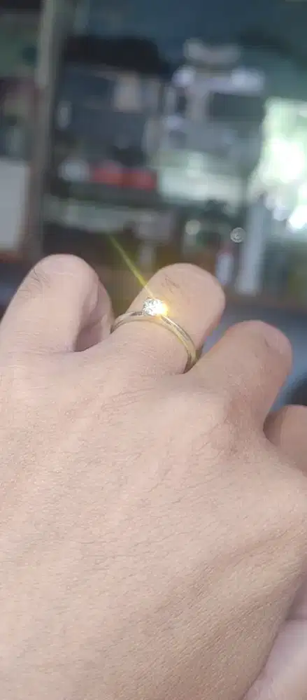 Cincin berlian gia 0.3200ct