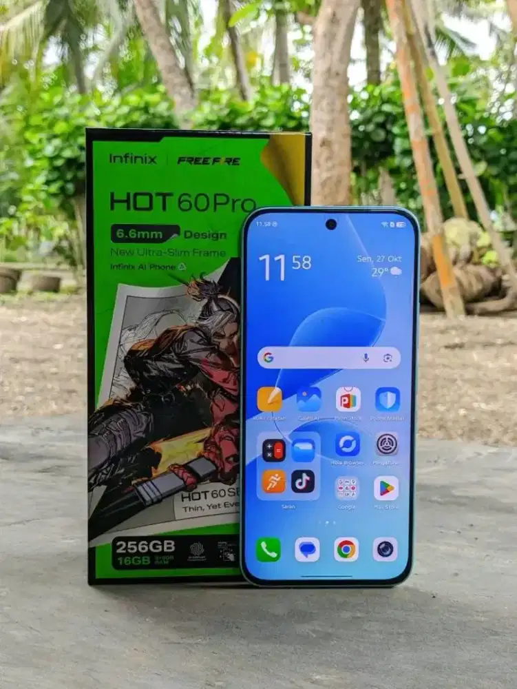 infinix hot 60 pro like new pemakaian 2 minggu